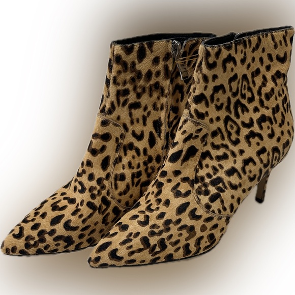 Halogen Ashlee Leopard Print Booties (Genuine Calf Hair)-Size 8 - Picture 9 of 10